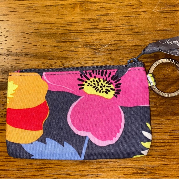 Vera Bradley grey and multicolored floral wallet - Picture 3 of 7